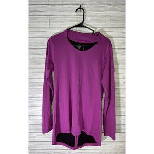 Kerrits‎ Equestrian Apparel Ladies Groundwork Top Purple Size Medium Split Tail